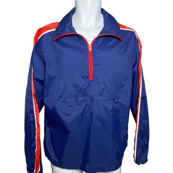 Vintage 70s Nike Sportswear 1/4 Zip Windbreaker Jacket Mens Size L Made in USA - Picture 1 of 8